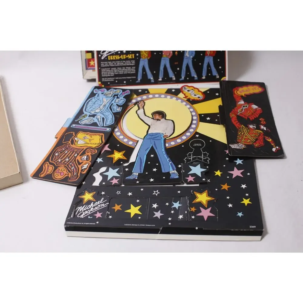 Michael Jackson Dress-up Set Colorforms 1984 Deluxe Collectible ~ 260214-WH 979
